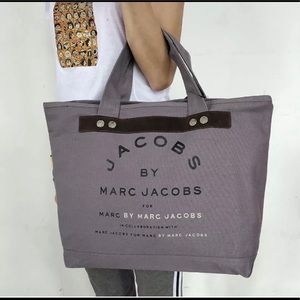 Marc Jacobs Zip canvas tote grey/ AUTHENTIC
